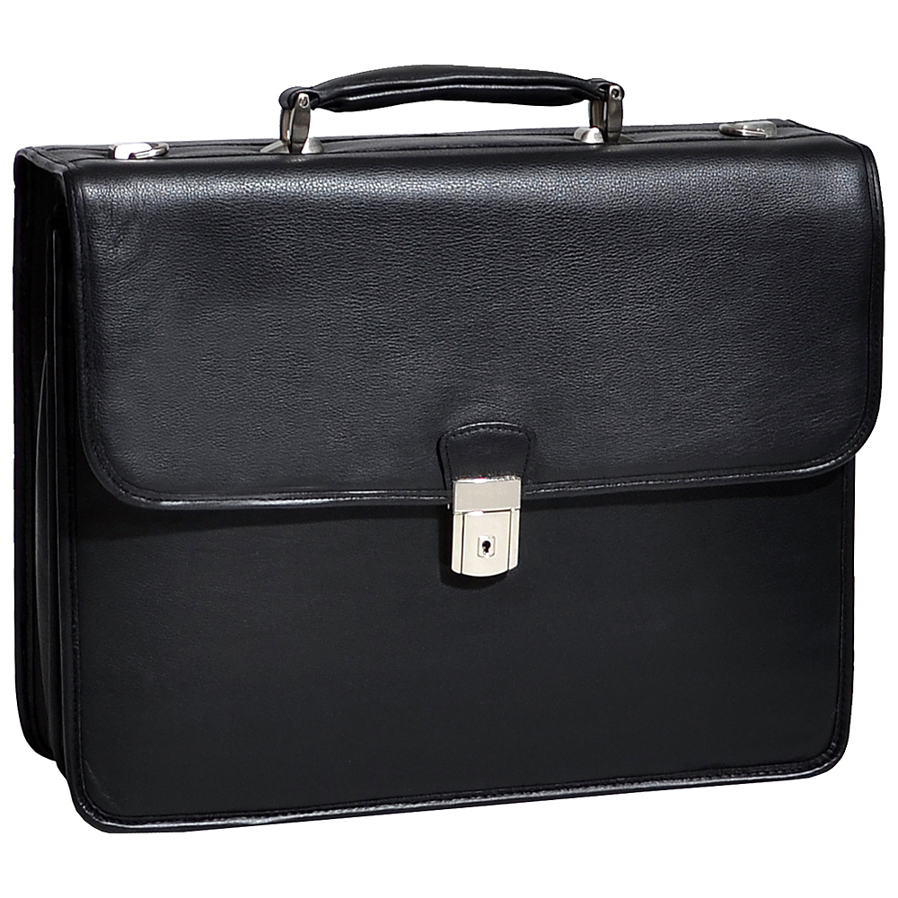 McKlein USA Ashburn Leather 15.4 Laptop Case Black