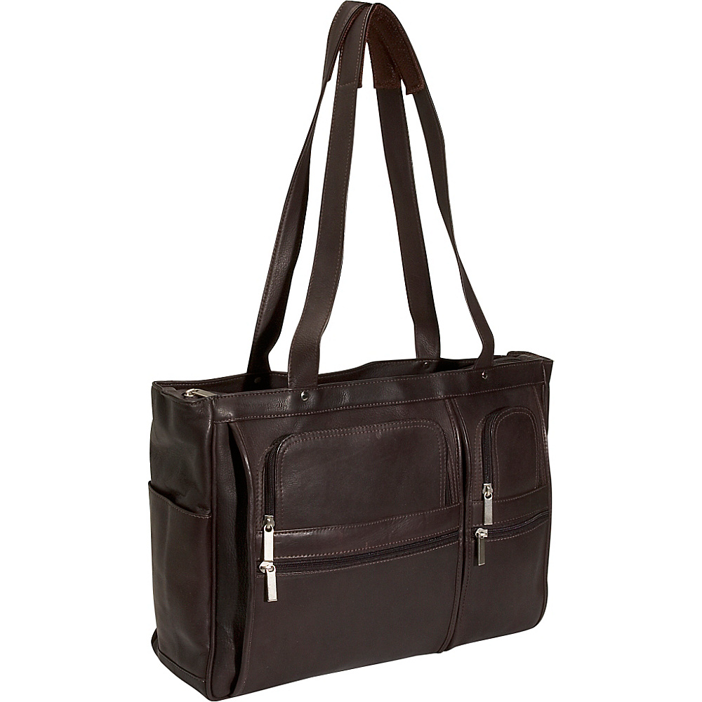 David King Co. Womens Multipocket Laptop Briefcase Cafe David King Co. Women s Business Bags