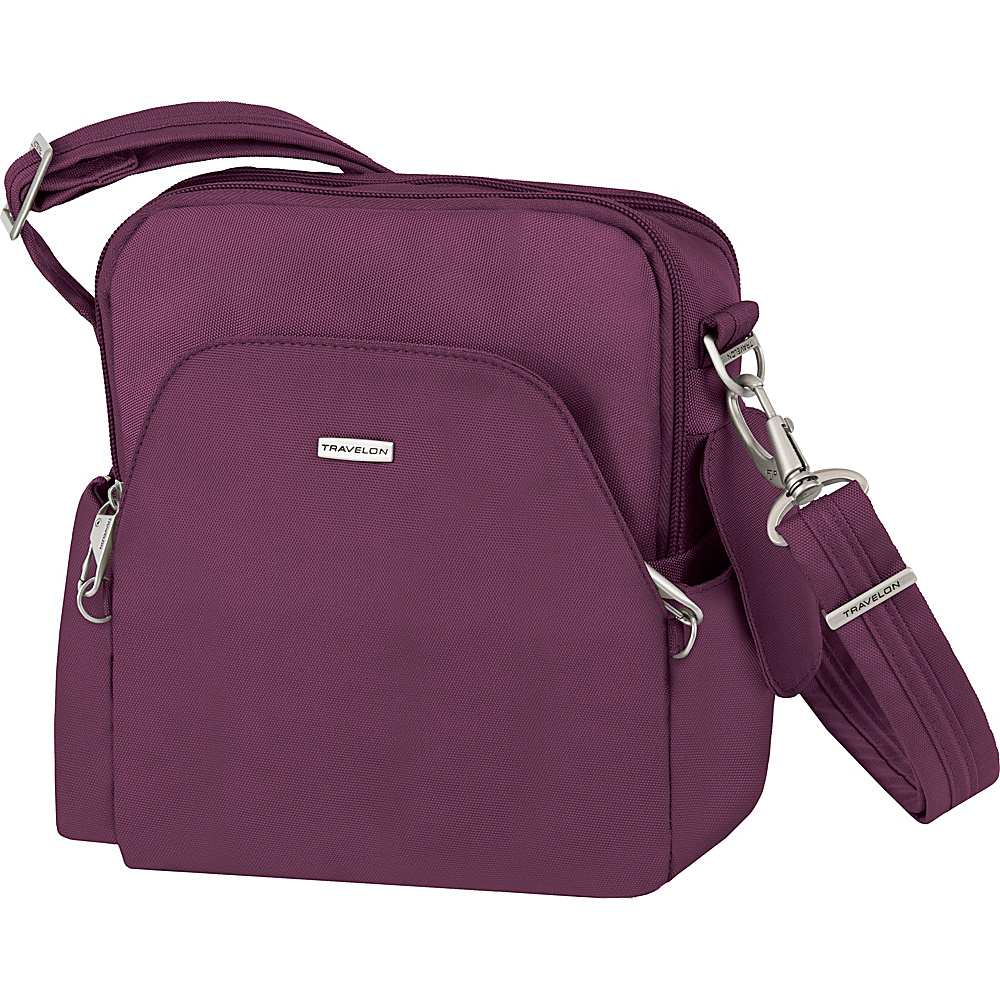 Travelon Anti Theft Classic Travel Bag Exclusive Colors Eggplant Exclusive Color Travelon Fabric Handbags