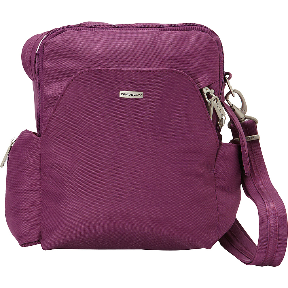 Travelon Anti Theft Classic Travel Bag Exclusive Colors Orchid Exclusive Color Travelon Fabric Handbags