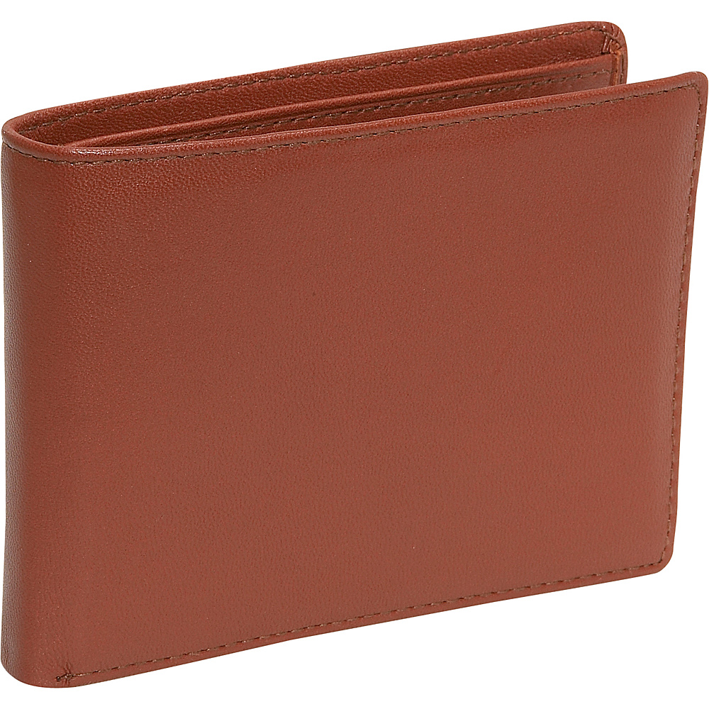 Budd Leather Cowhide Leather Slim Wallet w Passcase