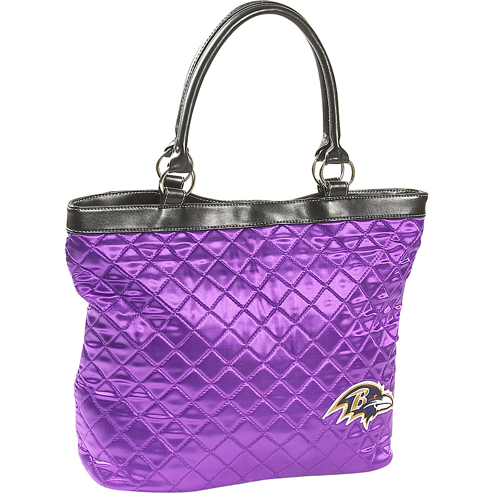 Littlearth Quilted Tote Baltimore Ravens Baltimore Ravens Littlearth Fabric Handbags