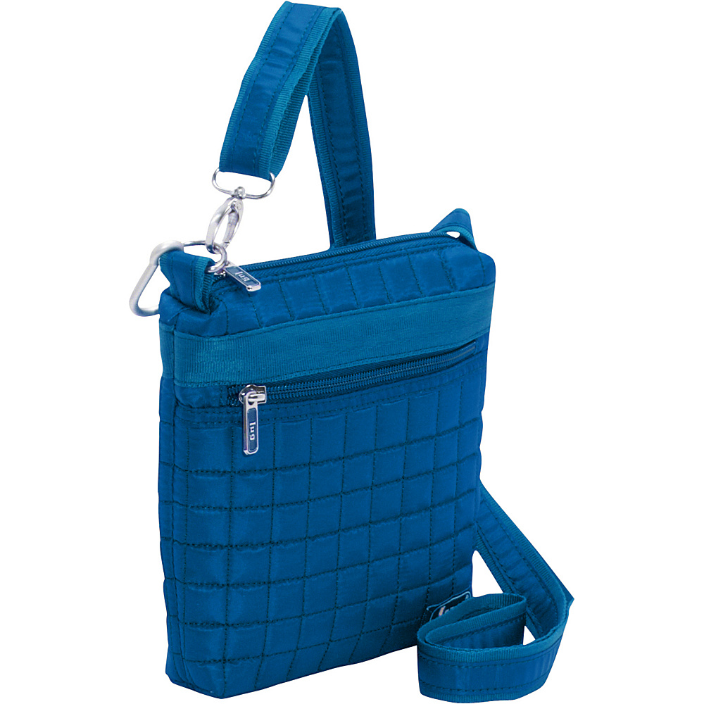 Lug Skipper Shoulder Pouch Ocean Blue Lug Fabric Handbags