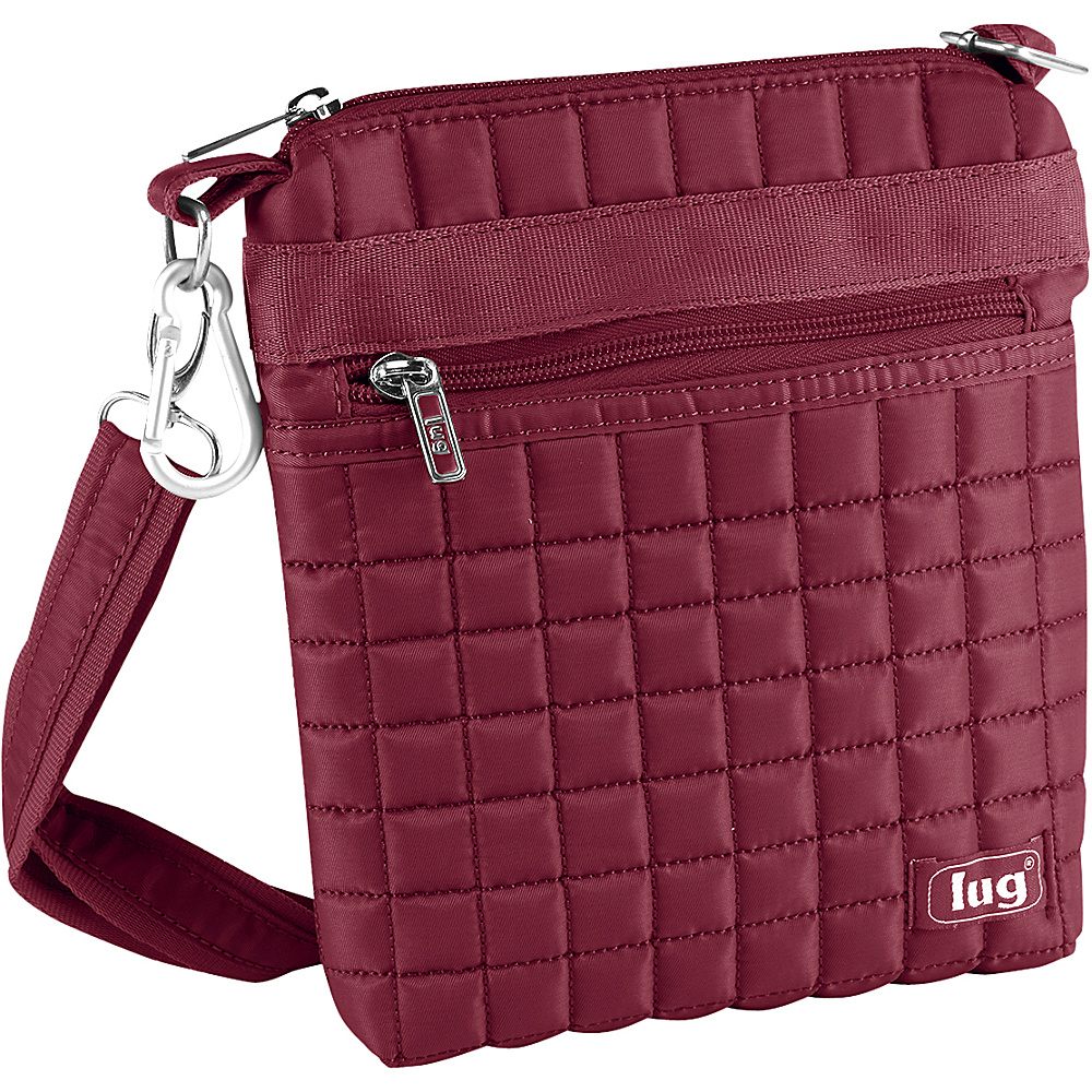 Lug Skipper Shoulder Pouch Cranberry Red Lug Fabric Handbags