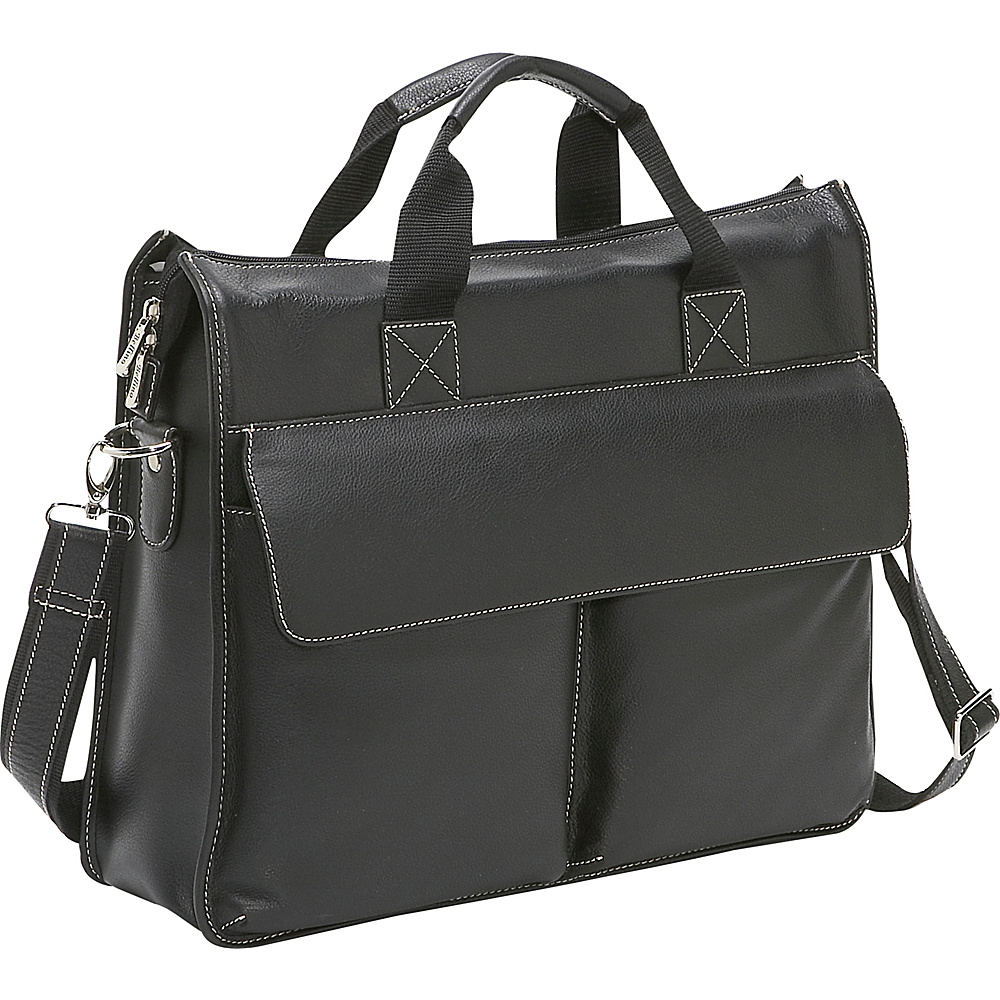 Bellino Leather Briefcase Black