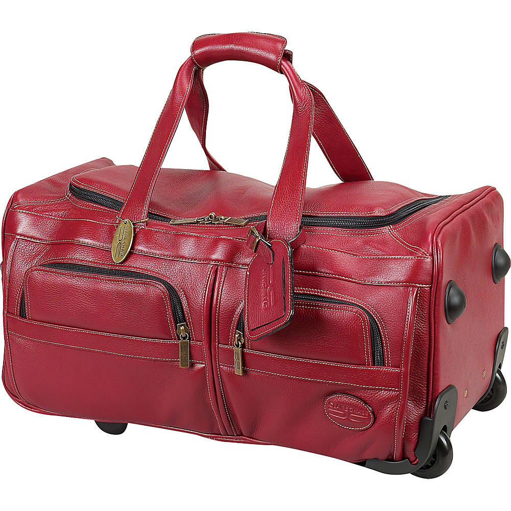 ClaireChase Rolling Duffel Red