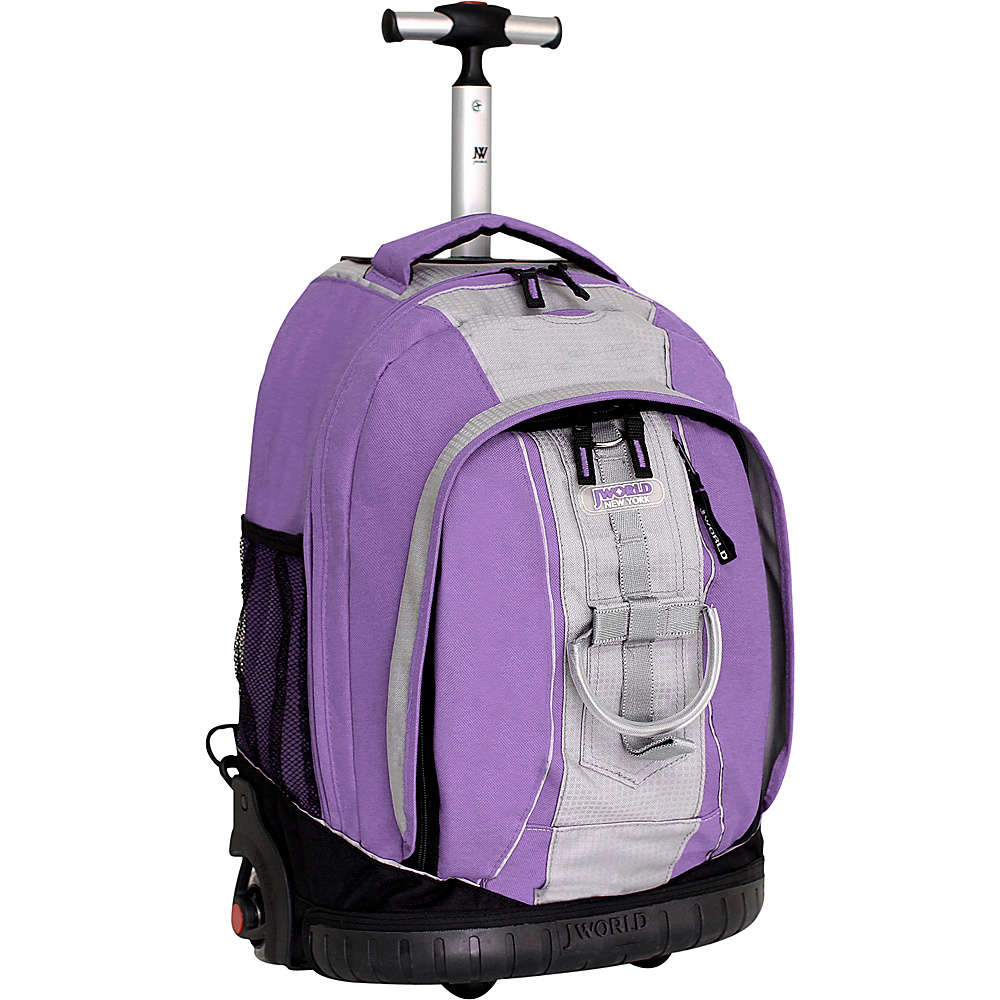 J World Twinkle Rolling Backpack Lilac Grey