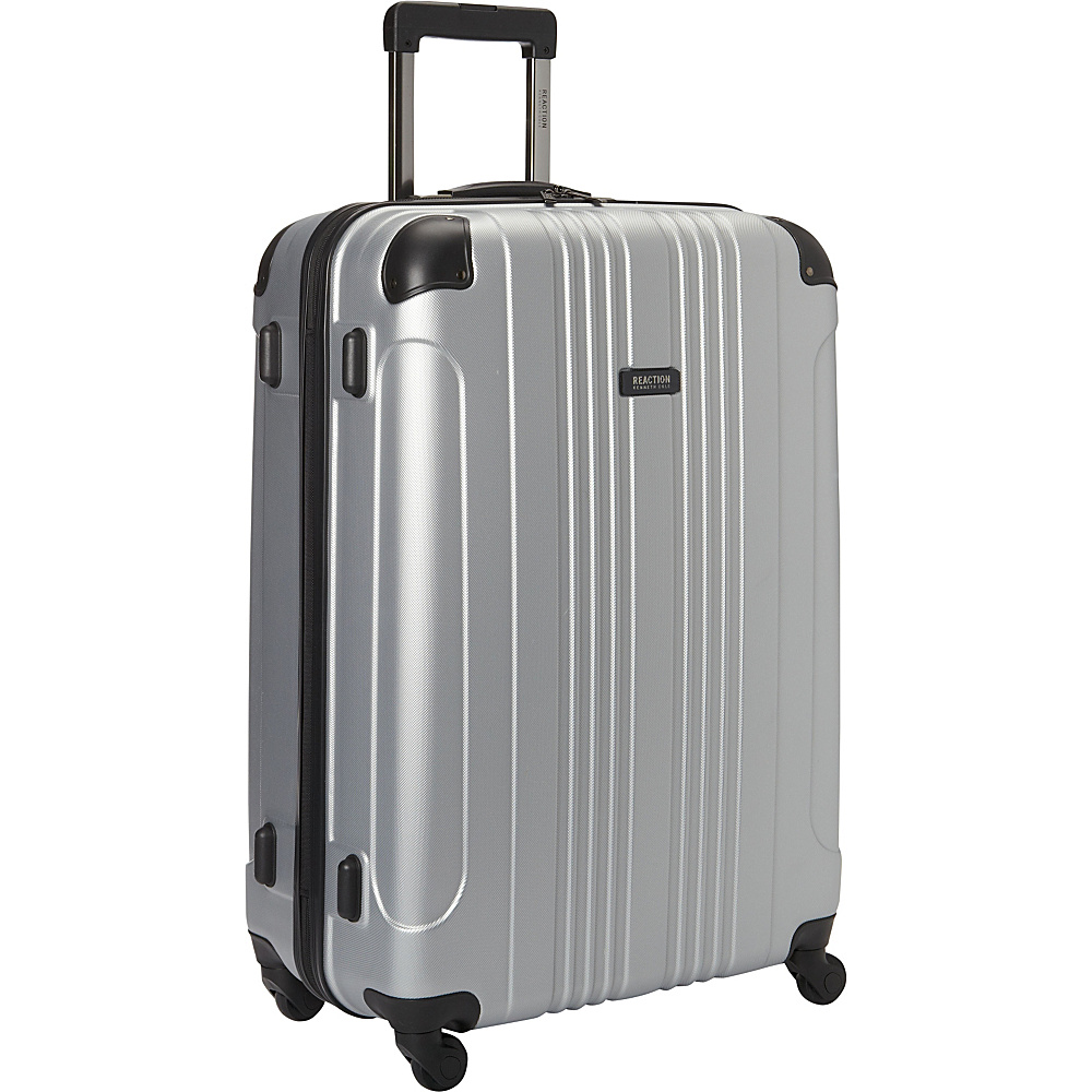 Kenneth Cole Reaction Out of Bounds 28 Molded Upright Spinner Light Silver Kenneth Cole Reaction Hardside Checked