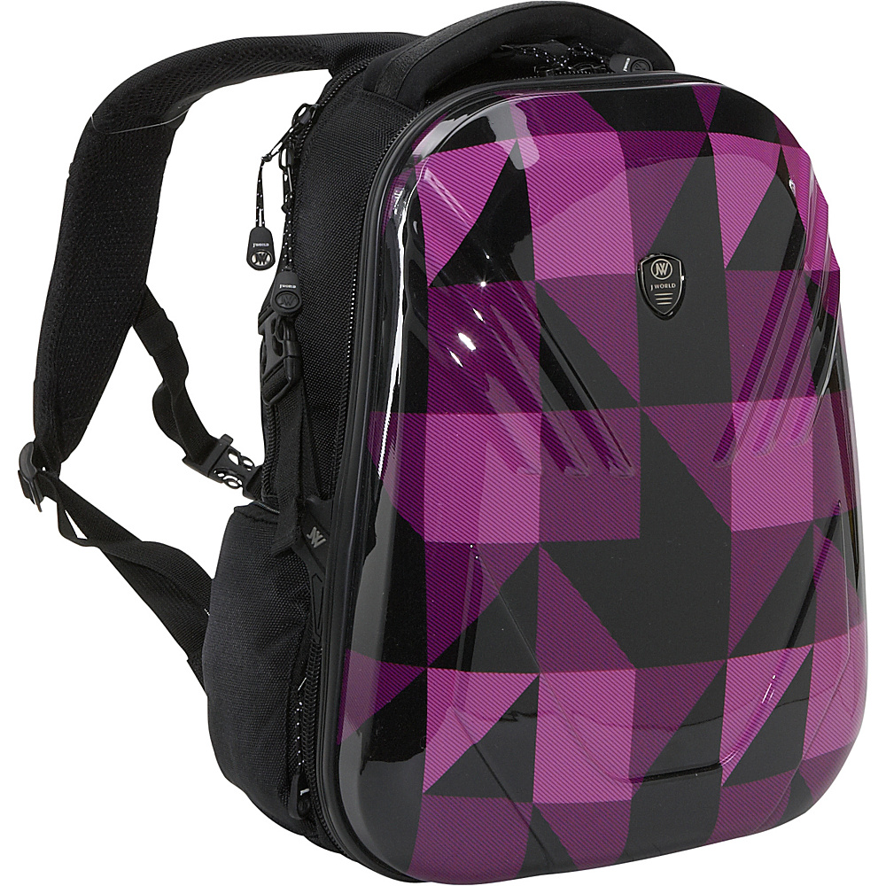 J World Tuttle Hardshell Laptop Backpack Block Pink