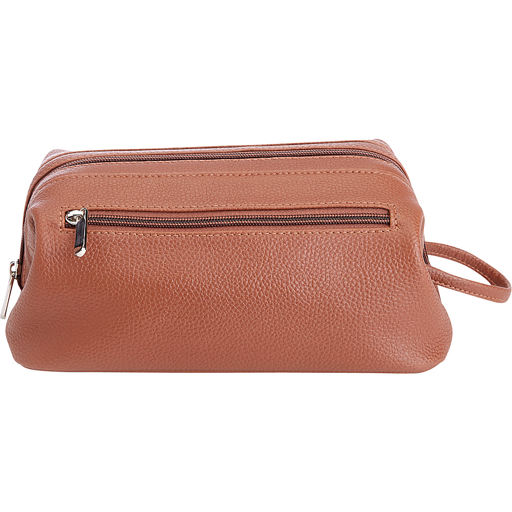 Royce Leather Colombian Leather Toiletry Bag Tan