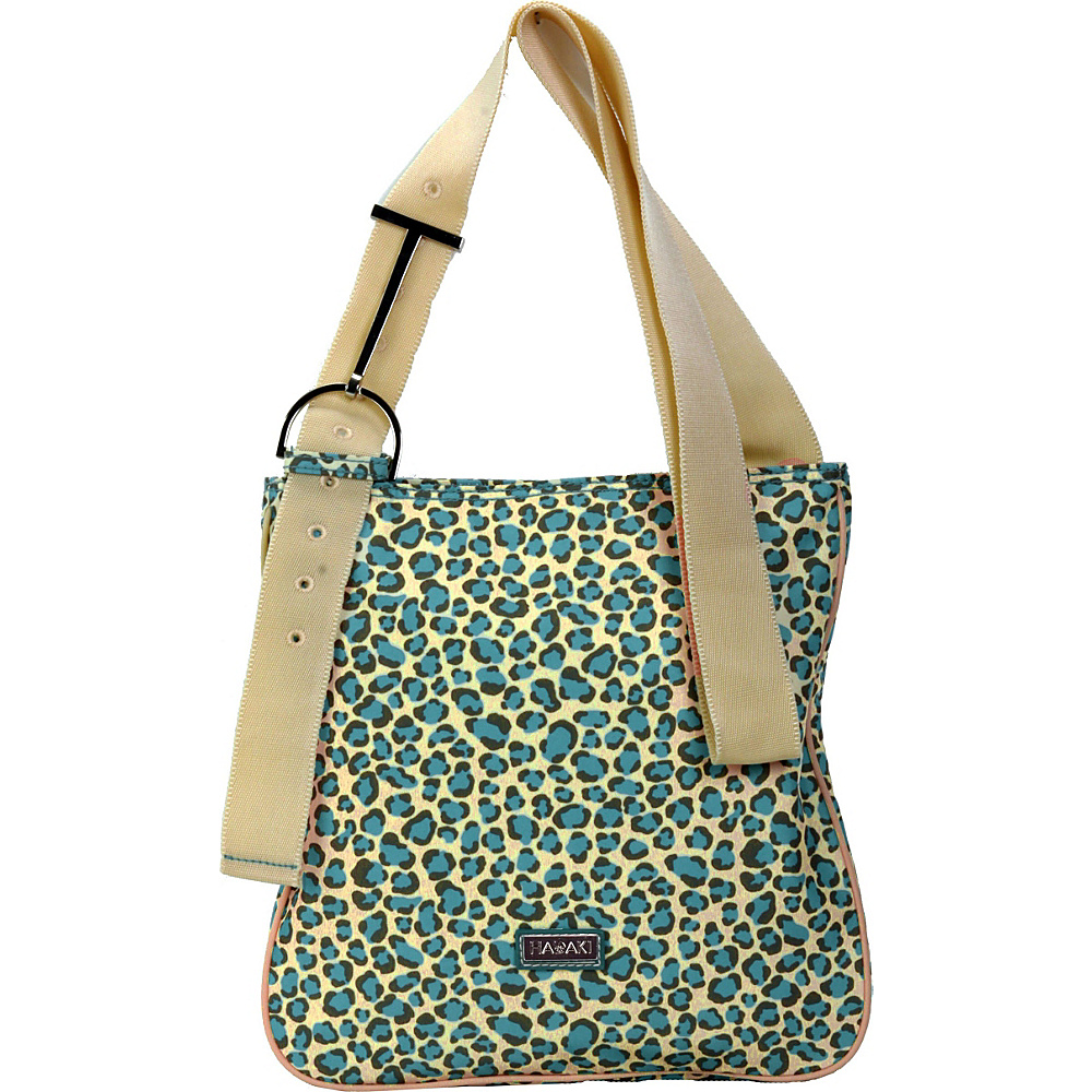 Hadaki Twill Nylon Scoop Sling Primavera Cheetah Hadaki Fabric Handbags