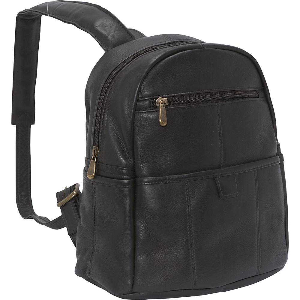 Le Donne Leather Quick Slip Womens Backpack Caf