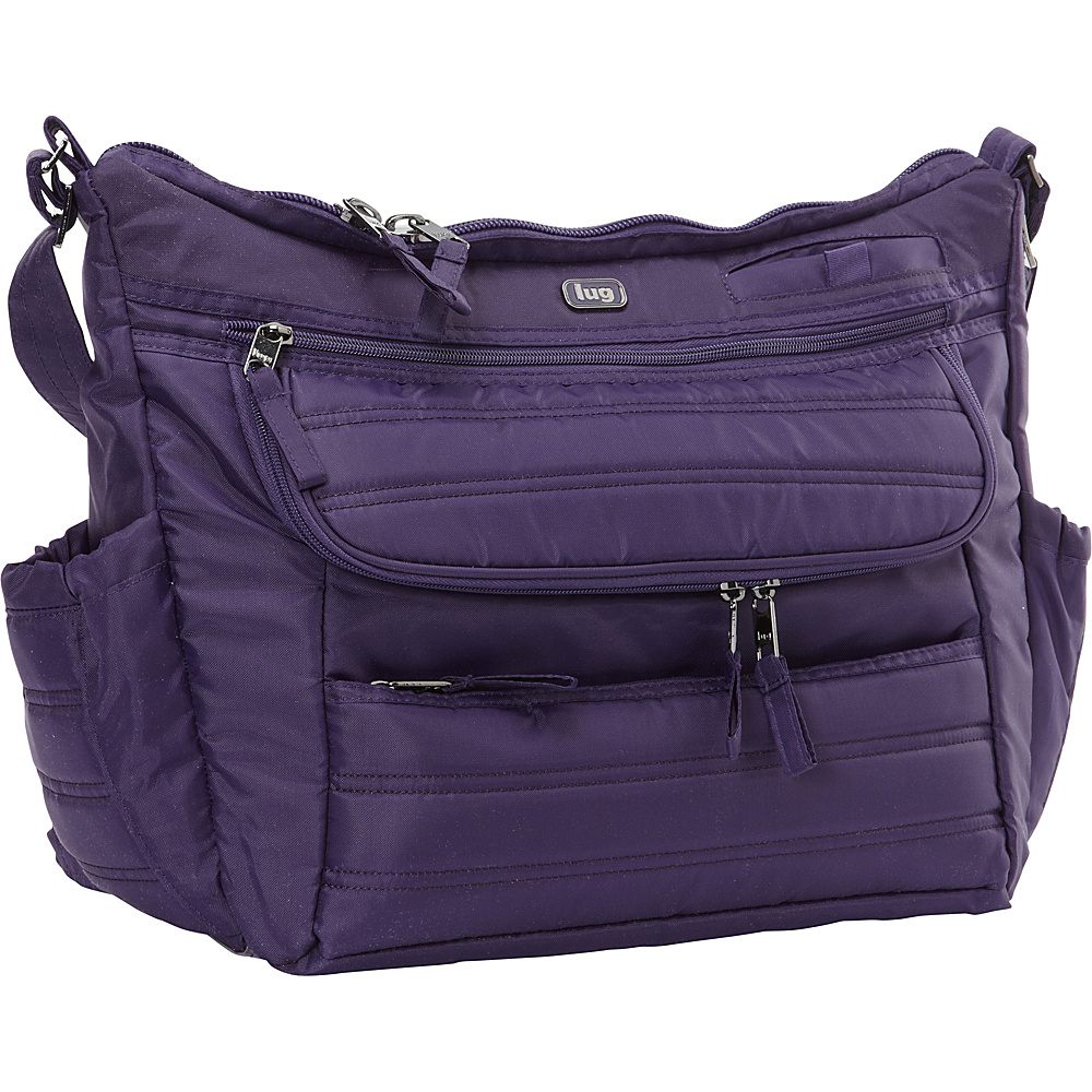 Lug Hula Hoop Carry All Messenger Diaper Bag Concord Purple Lug Diaper Bags Accessories