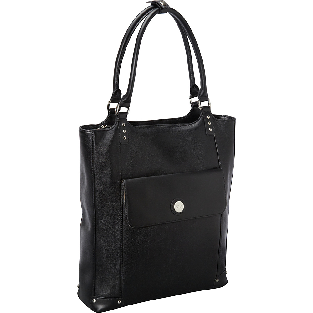 Jill e Designs E GO Leather Laptop Tote Black Jill e Designs Women s Business Bags