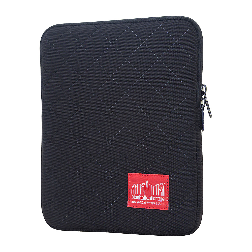 Manhattan Portage Quilted iPad Sleeve 8 10 in. Black Manhattan Portage Electronic Cases