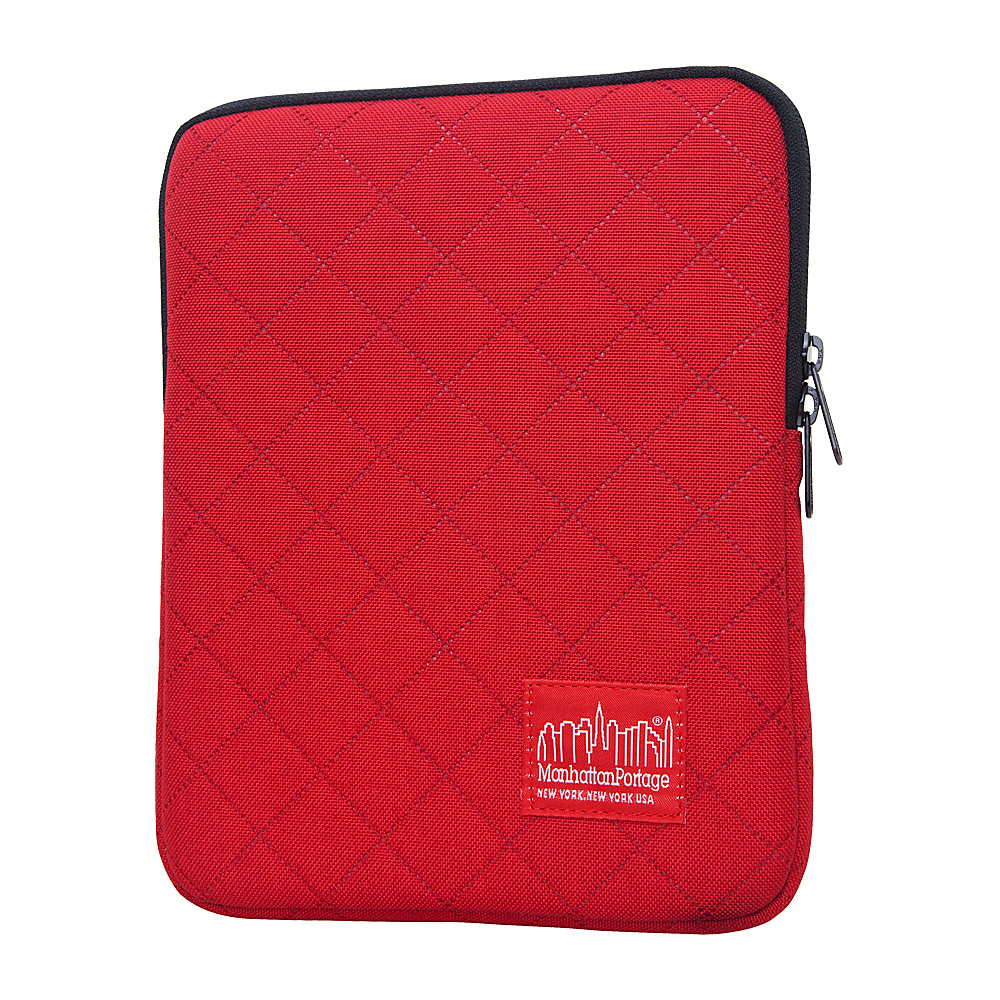 Manhattan Portage Quilted iPad Sleeve 8 10 in. Red Manhattan Portage Electronic Cases