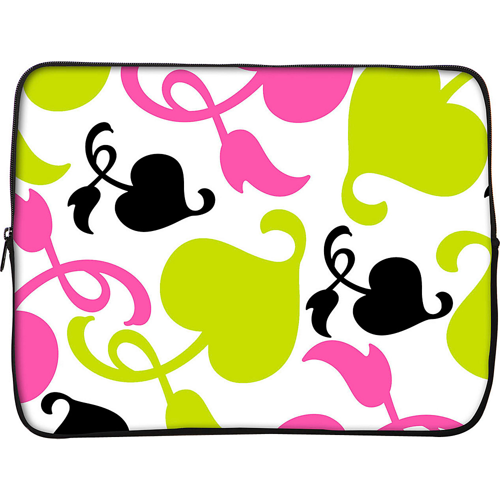 Designer Sleeves 15 Laptop Sleeve by Got Skins? Designer Sleeves Spring Pink and Lime Designer Sleeves Electronic Cases