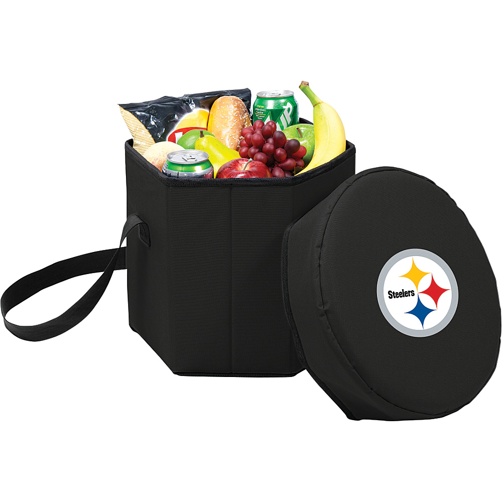 Picnic Time Pittsburgh Steelers Bongo Cooler Pittsburgh Steelers Black Picnic Time Travel Coolers
