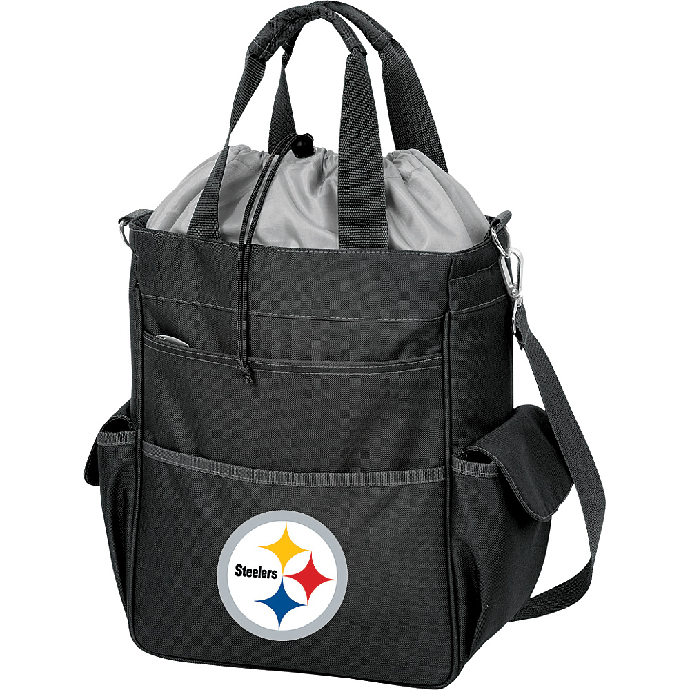 Picnic Time Pittsburgh Steelers Activo Cooler Pittsburgh Steelers Black Picnic Time Travel Coolers