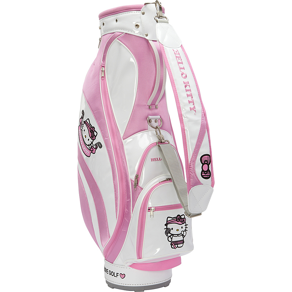 Hello Kitty Golf Hello Kitty Golf Mix Match Cart Bag White Pink Hello Kitty Golf Golf Bags
