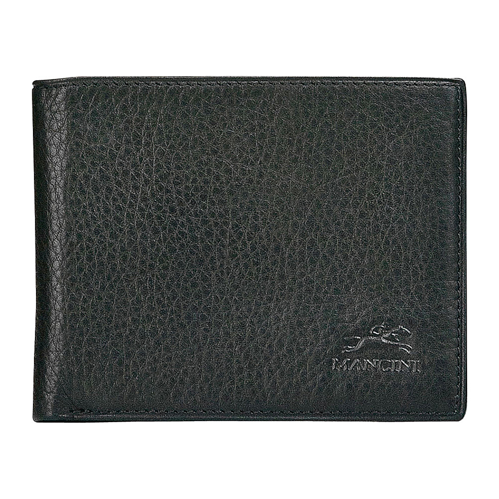 Mancini Leather Goods Mens Classic Billfold Wallet Black Mancini Leather Goods Men s Wallets