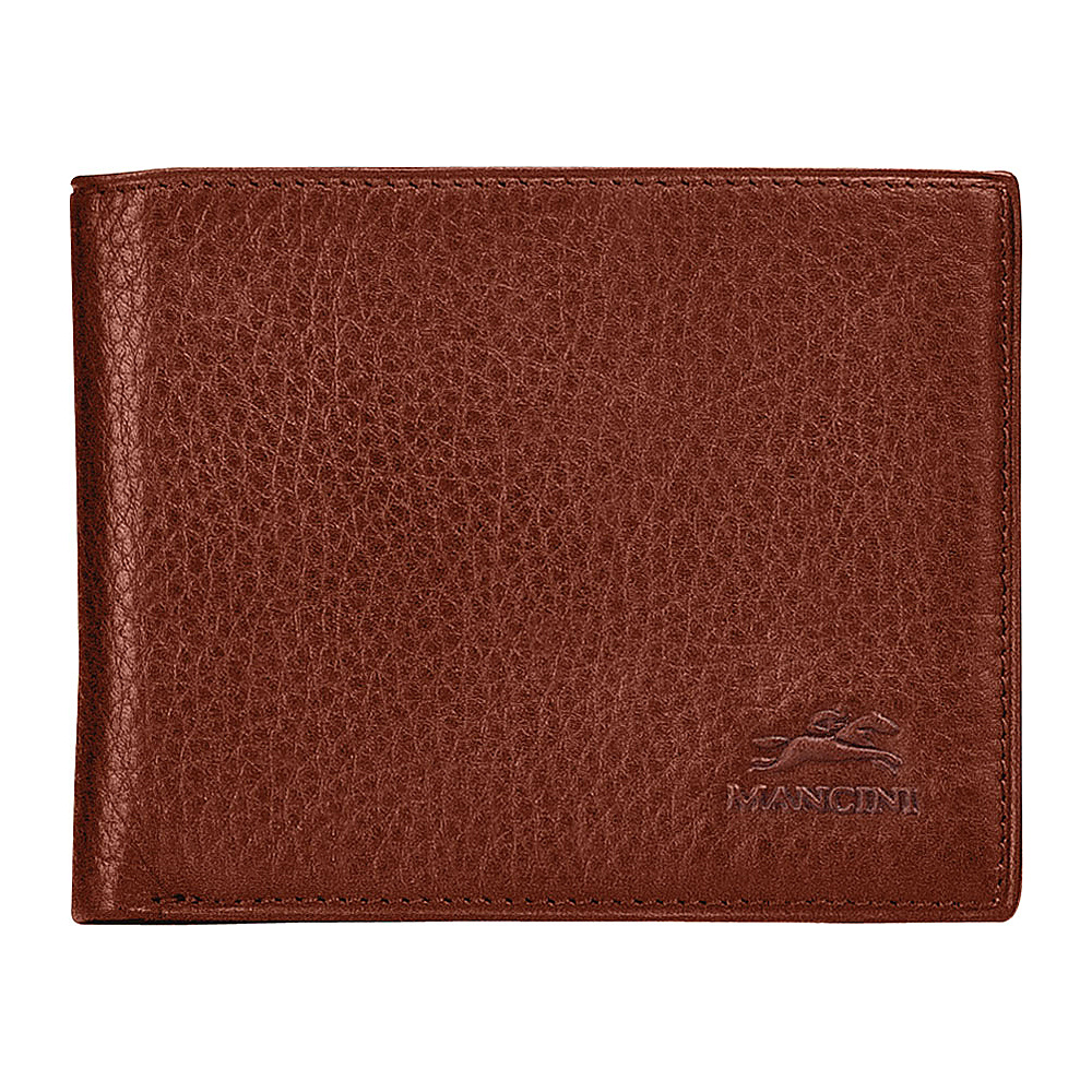 Mancini Leather Goods Mens Classic Billfold Wallet Cognac Mancini Leather Goods Men s Wallets