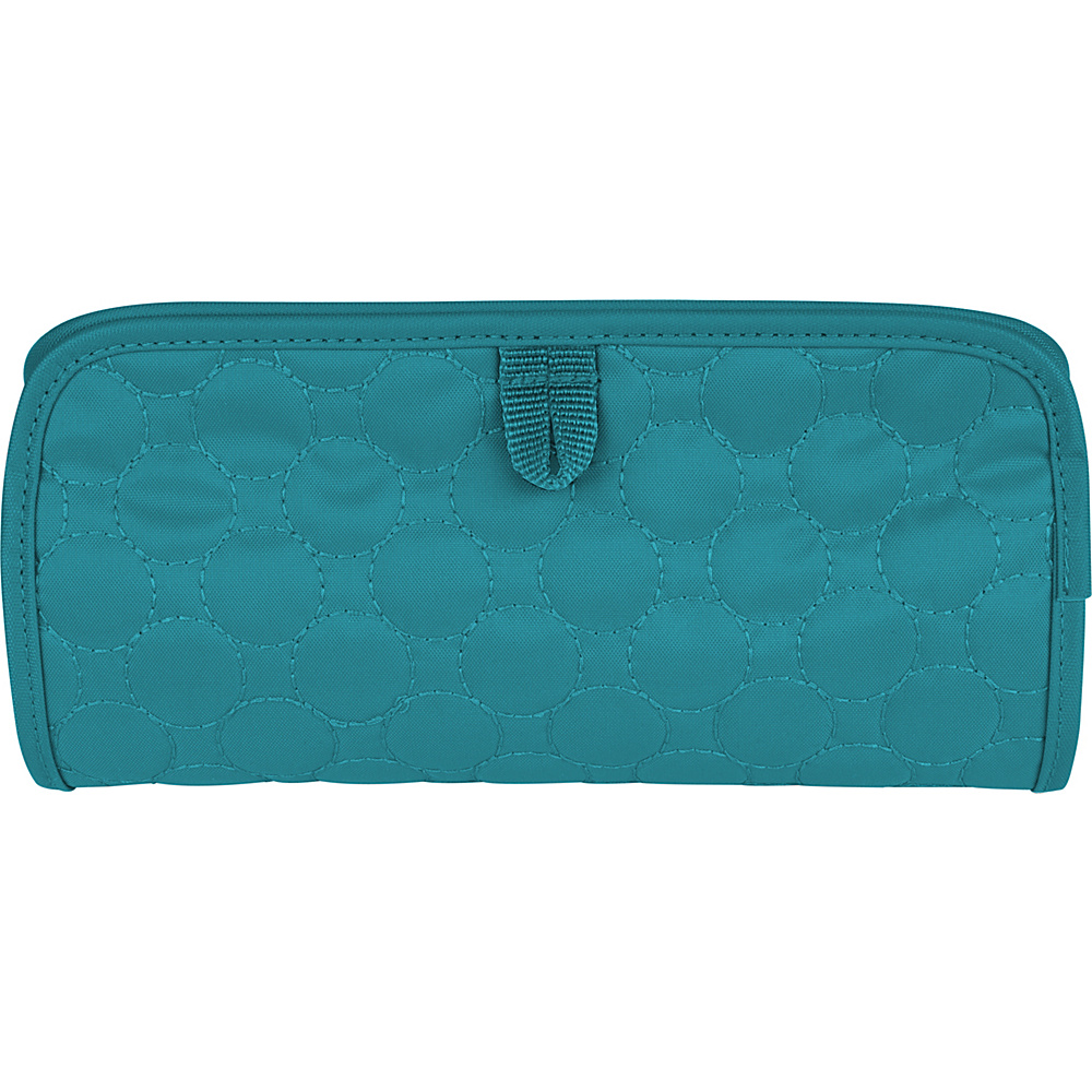 Travelon Jewelry and Cosmetic Clutch Jade Quilted Travelon Packing Aids