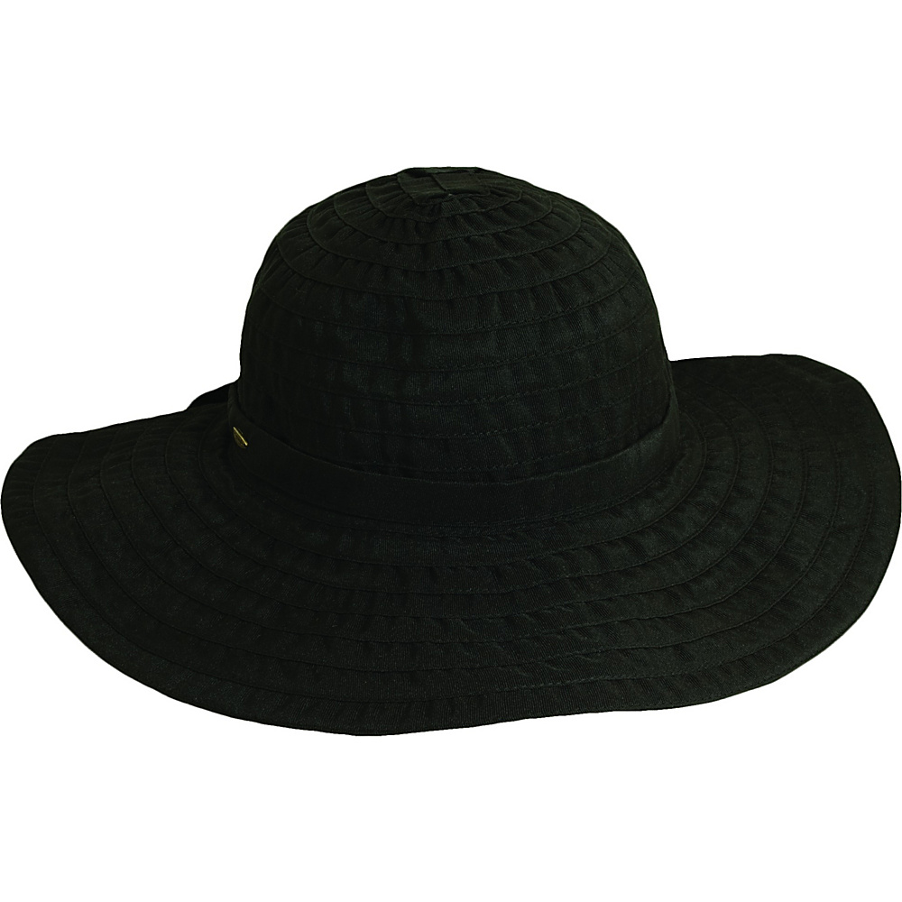 Scala Hats Sewn Ribbon Crusher Black Scala Hats Hats Gloves Scarves