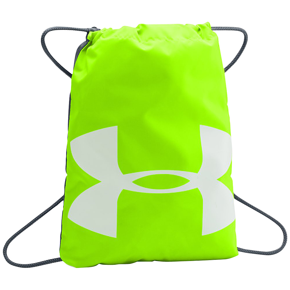 Under Armour Ozsee Sackpack Hyper Green Stealth Gray Stealth Gray Under Armour Everyday Backpacks