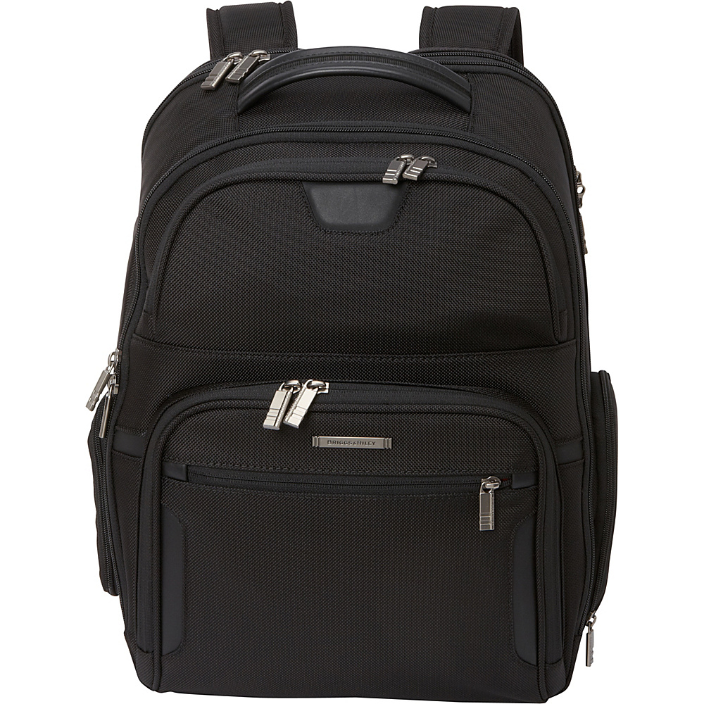 Briggs Riley Large Clamshell Laptop Backpack Checkpoint Friendly Black Briggs Riley Business Laptop Backpacks