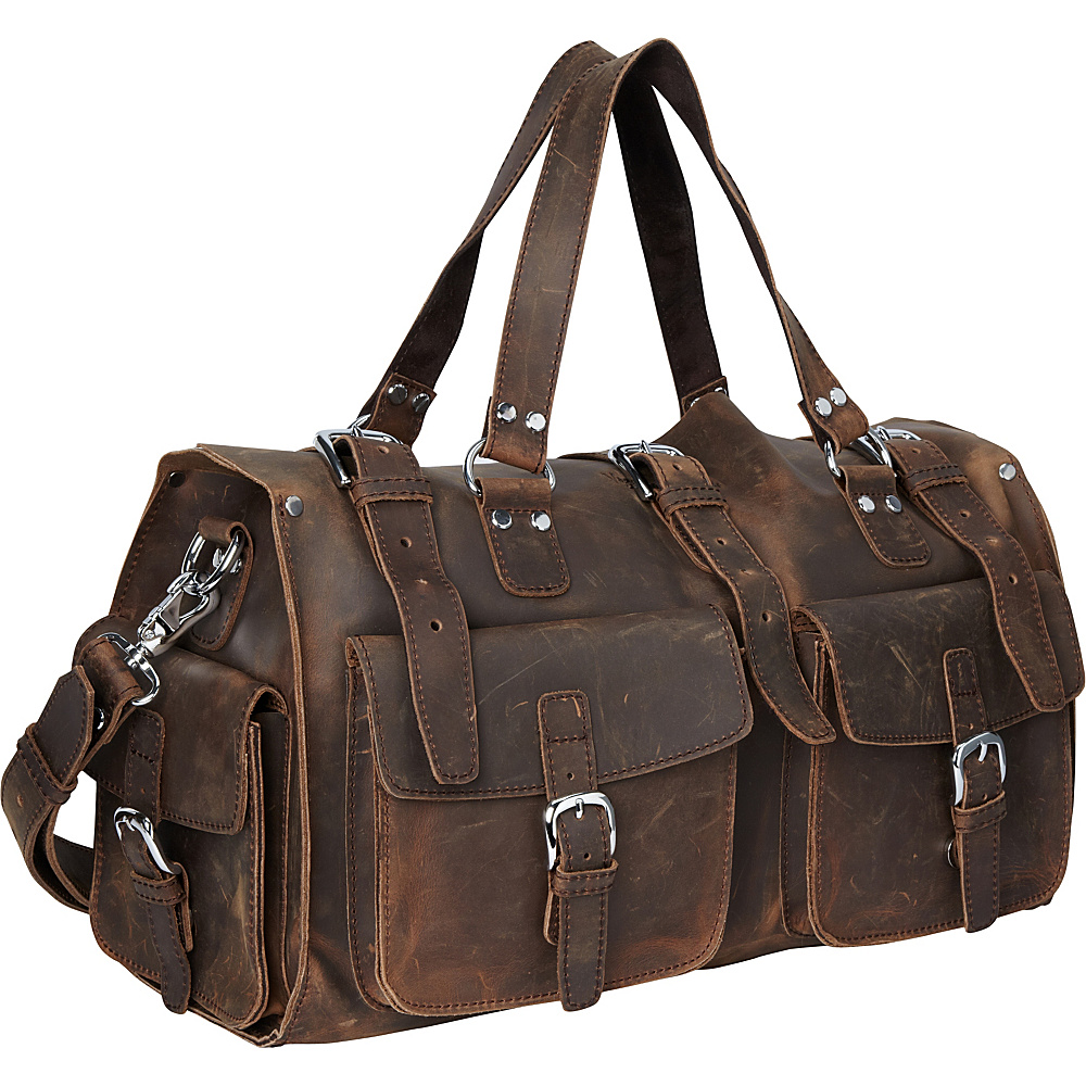 Vagabond Traveler 18 Leather Travel Bag Vintage Distress Vagabond Traveler Luggage Totes and Satchels