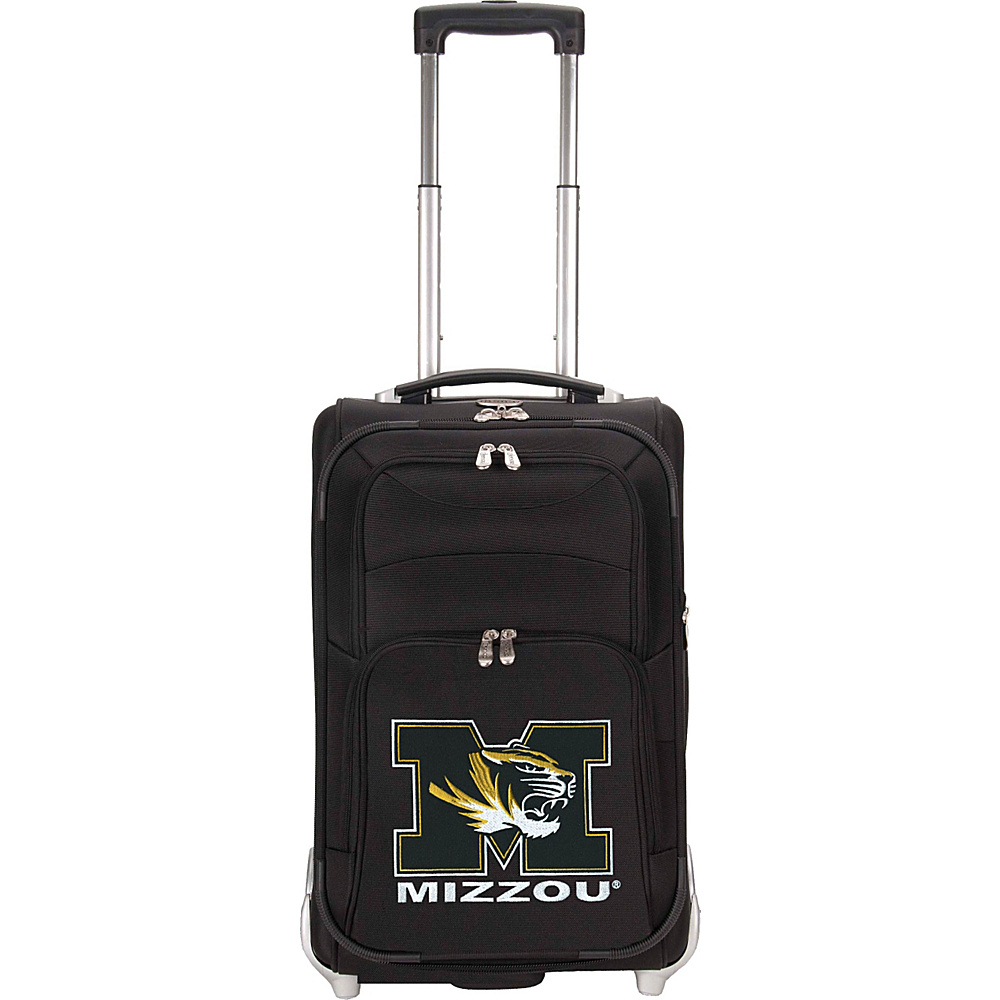 Denco Sports Luggage NCAA University of Missouri Tigers 21 Upright Exp Wheeled Carry on Black Denco Sports Luggage Small Rolling Luggage