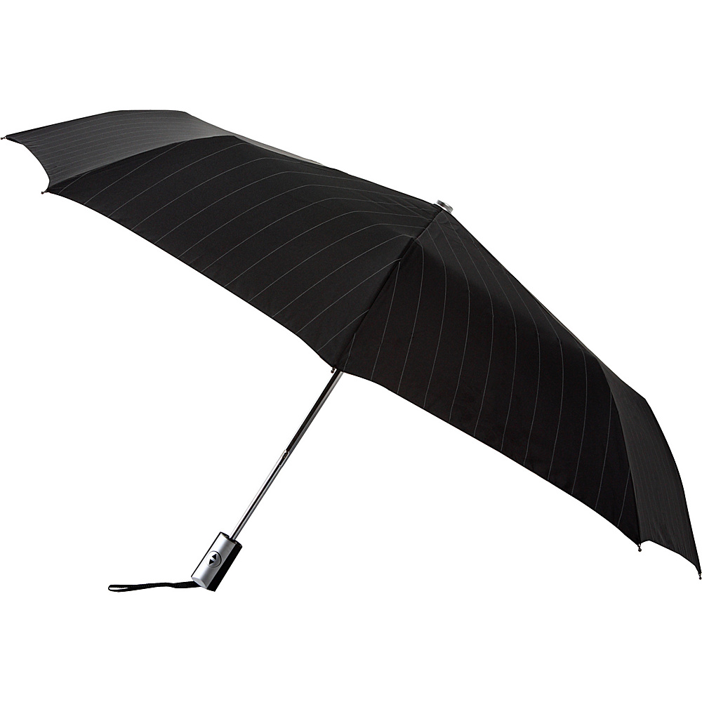 Leighton Umbrellas Manhattan black and white stripe Leighton Umbrellas Umbrellas and Rain Gear