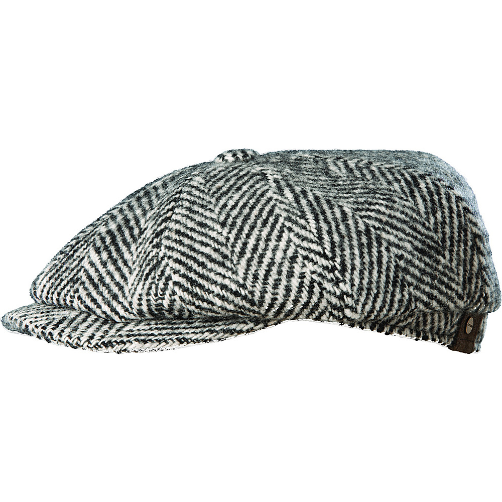 Stetson Houndstooth Hatteras Cap BLACK WHITE X LARGE Stetson Hats