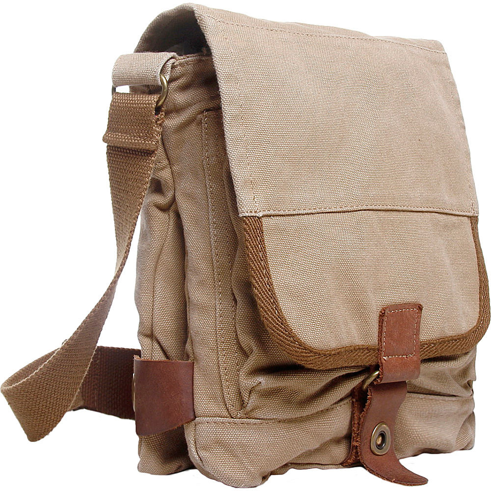 Vagabond Traveler Tall 9.5 Small Satchel Shoulder Bag Khaki Vagabond Traveler Slings