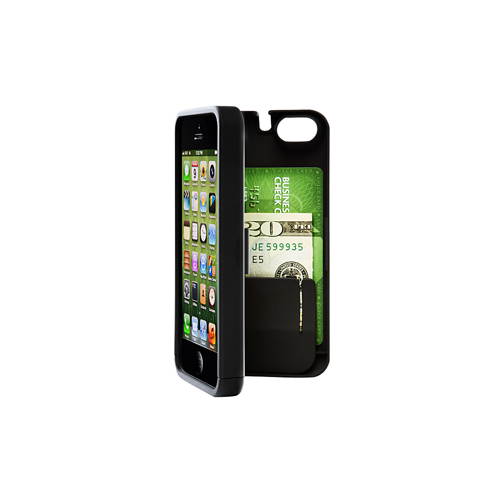 eyn case iPhone 5 5s SE wallet storage Case Black eyn case Electronic Cases