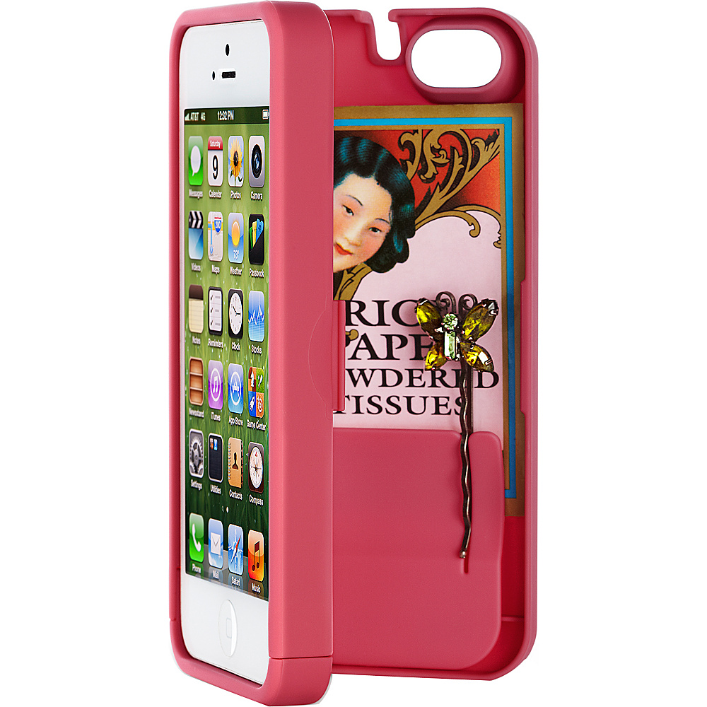 eyn case iPhone 5 5s SE wallet storage Case Pink eyn case Electronic Cases