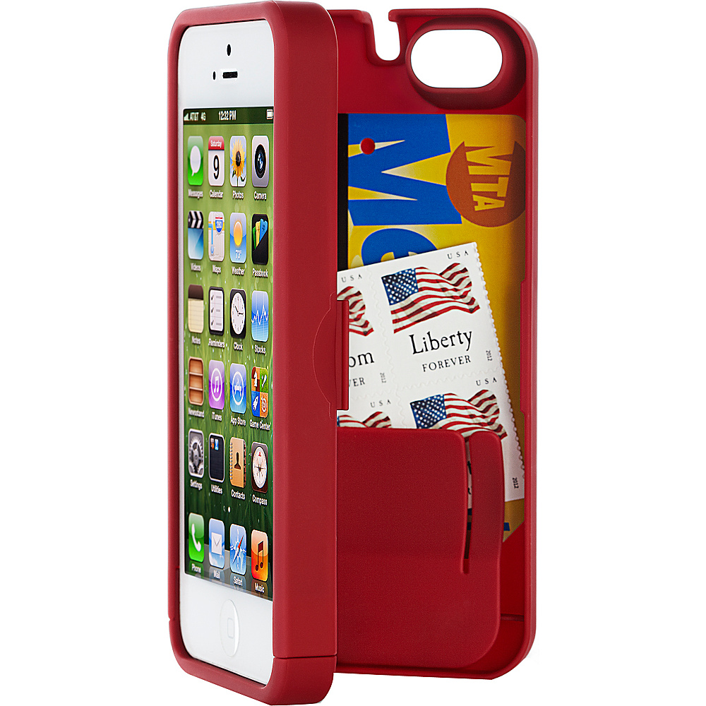 eyn case iPhone 5 5s SE wallet storage Case Red eyn case Electronic Cases