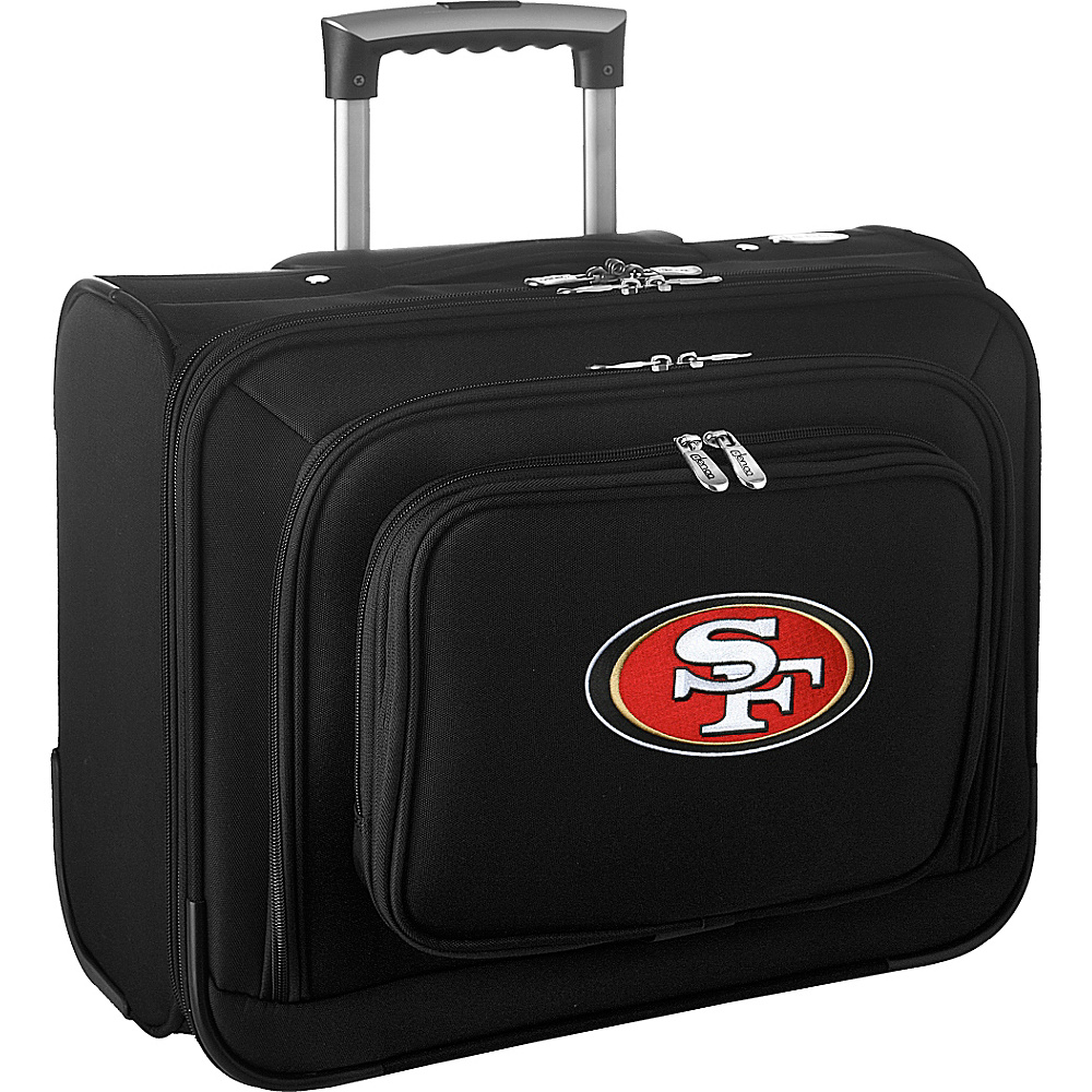 Denco Sports Luggage NFL 14 Laptop Overnighter San Francisco 49ers Denco Sports Luggage Wheeled Business Cases