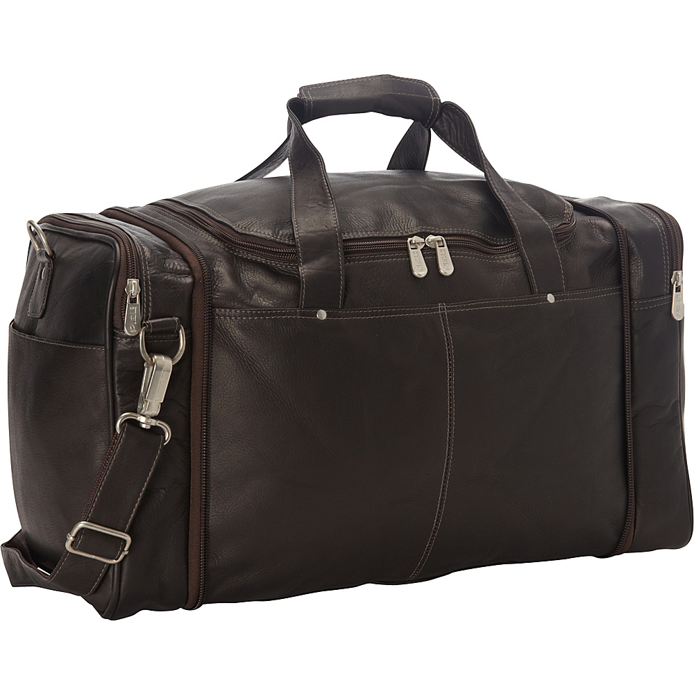 Piel Collapsible Duffel To Carry All Chocolate Piel Travel Duffels