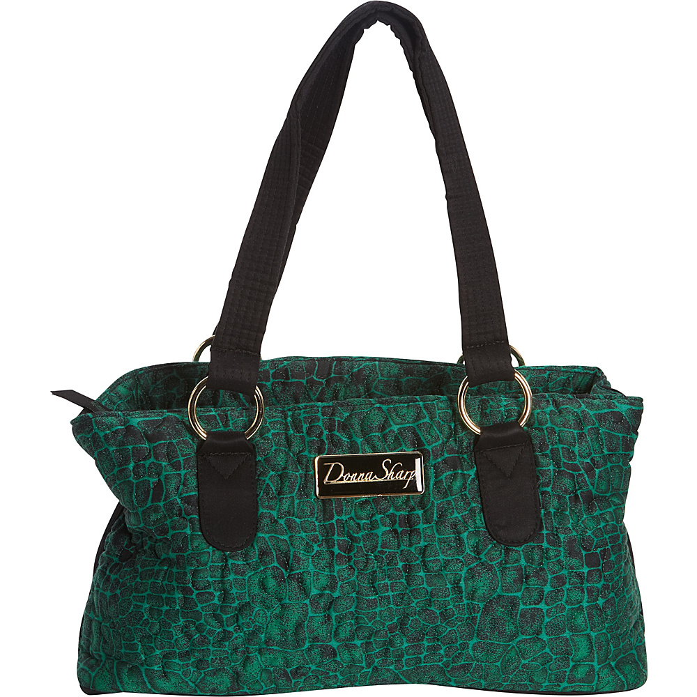 Donna Sharp Reese Bag Quilted Jade Donna Sharp Fabric Handbags