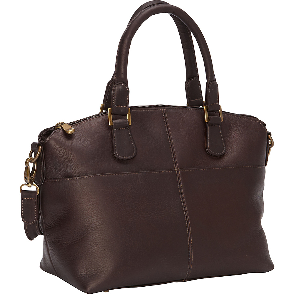 Le Donne Leather Esperanto Satchel Cafe - Le Donne Leather Leather Handbags