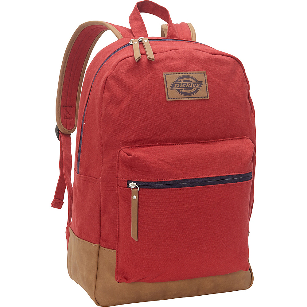 Dickies Hudson Cotton Canvas Backpack Scarlet Red Dickies Everyday Backpacks