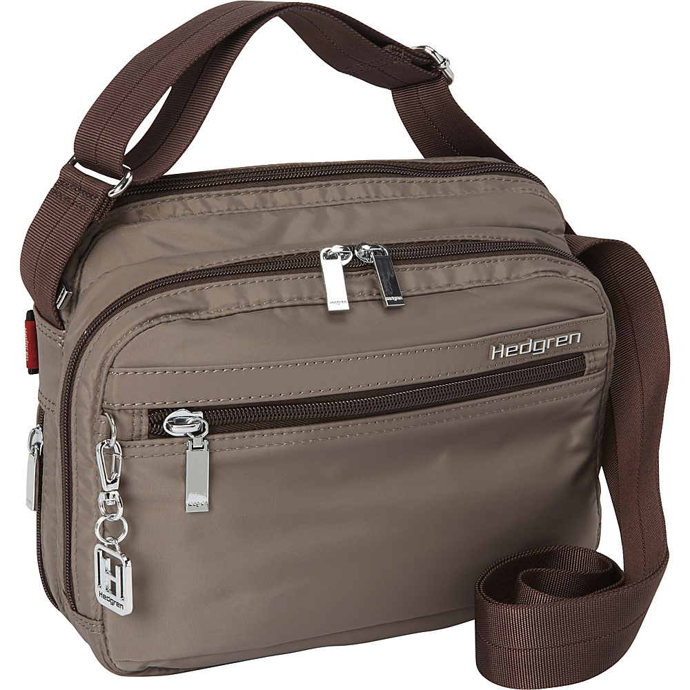 Hedgren Metro Crossbody Bag 03 Version Sepia Brown Hedgren Fabric Handbags