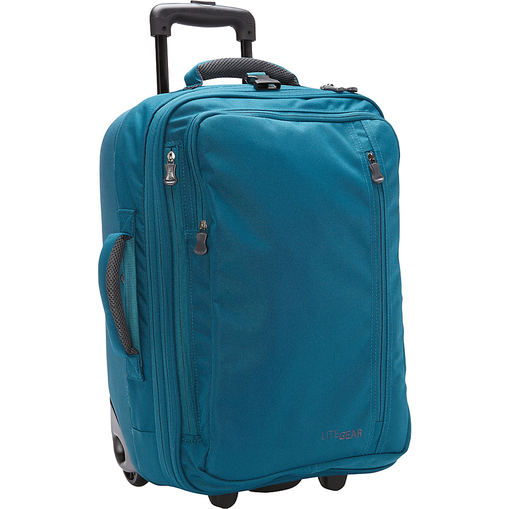 Lite Gear 20 Hybrid Carry On Mallard Green Blue Lite Gear Small Rolling Luggage