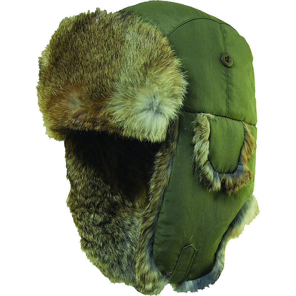 Woolrich Supplex Fur Trooper Hat Olive Medium Woolrich Hats Gloves Scarves
