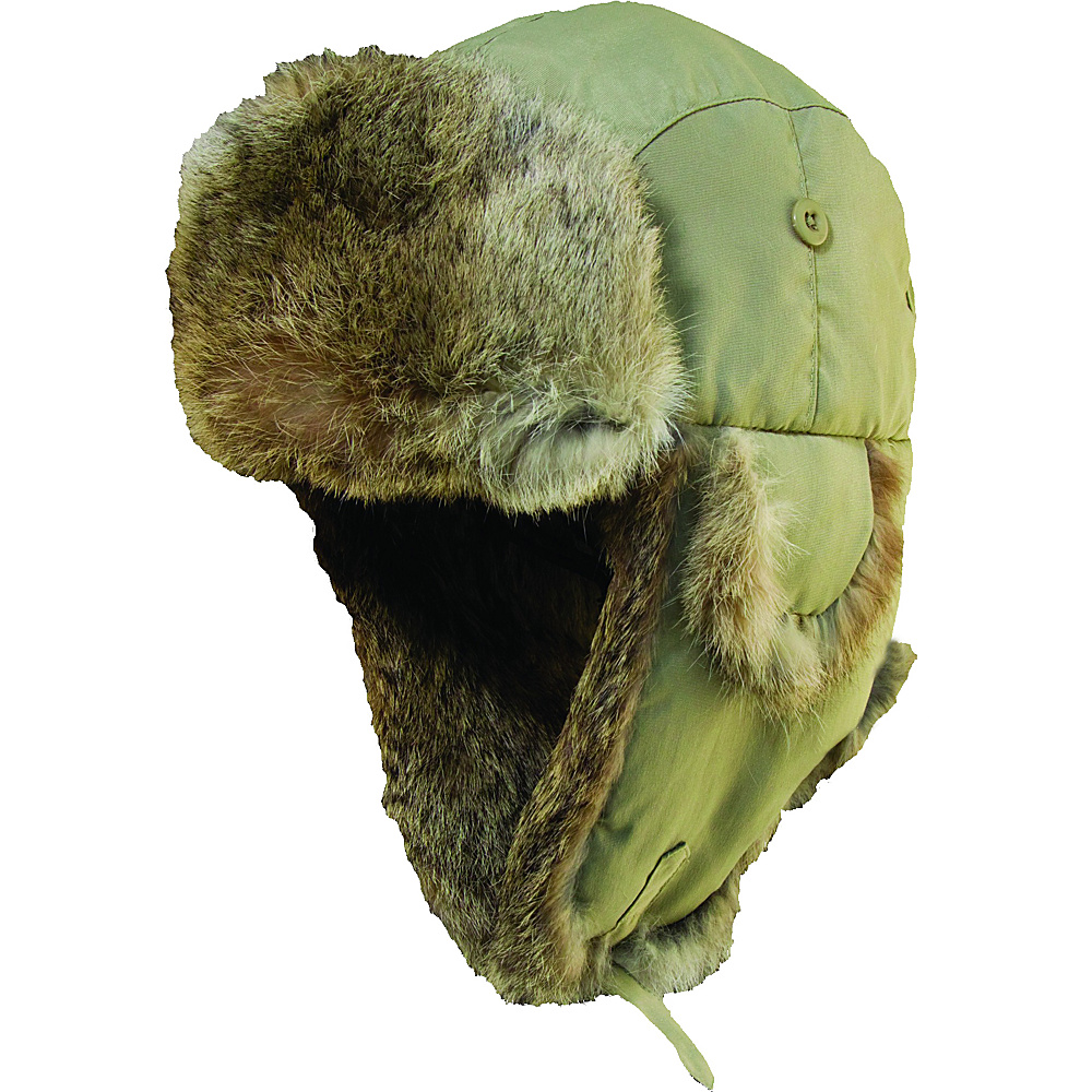 Woolrich Supplex Fur Trooper Hat Khaki Small Woolrich Hats