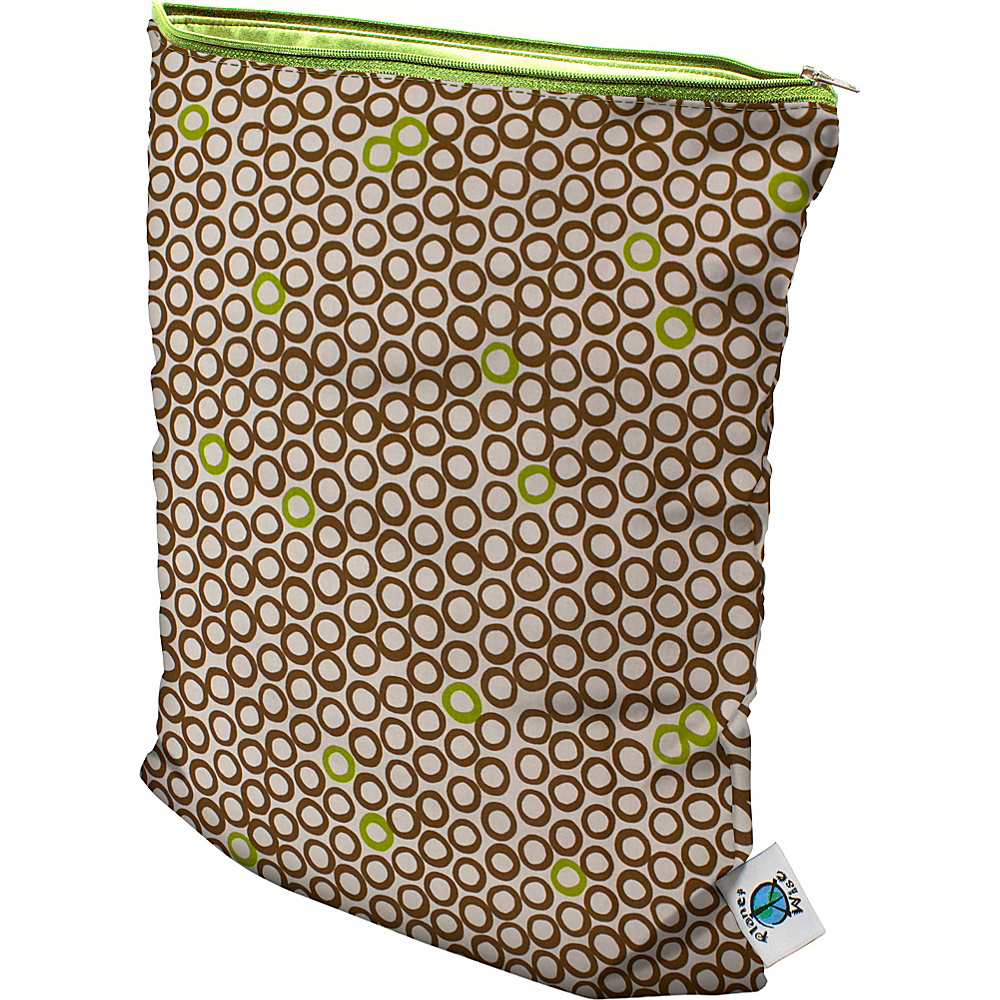 Planet Wise Medium Wet Bag Lime Cocoa Bean Planet Wise Diaper Bags Accessories