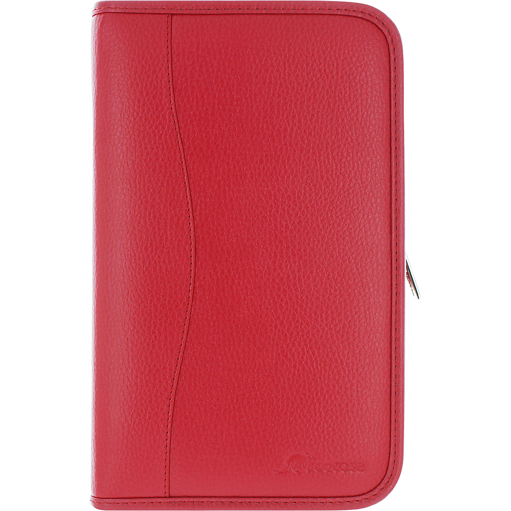rooCASE Executive Portfolio Leather Case Cover for Samsung Galaxy Tab S 8.4 SM T700 Red rooCASE Electronic Cases