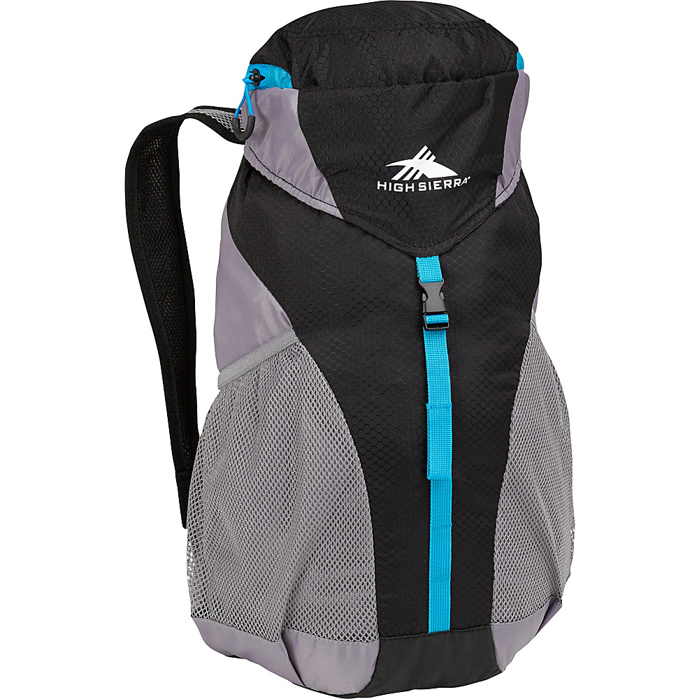High Sierra 20L Packable Sport Backpack BLACK CHARCOAL POOL High Sierra Lightweight packable expandable bags
